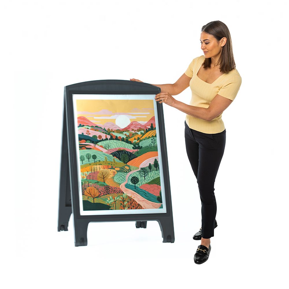 Street Sign Pro A1 Professional “A” Frame | Black | WP29-WP218