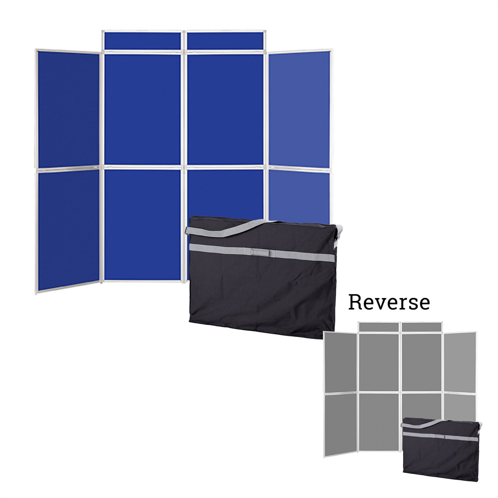 Extra Large Exhibition Display Kit - 8 Panel - Aluminium Frame ...